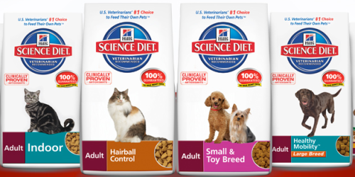Save $5/1 Bag of Hill’s Science Diet Dry Pet Food