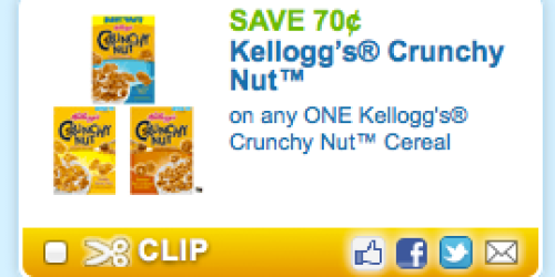 High Value $0.70/1 Crunchy Nut Cereal Coupon (+ Upcoming Walgreens Scenario)