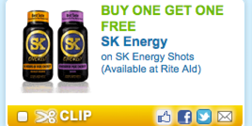 Rare Buy 1 Get 1 FREE SK Energy Shots Coupon