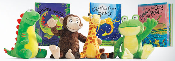kohls books with stuffed animals