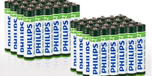 Groupon: Philips AAA Batteries 48 Pack $10 Shipped (Only $0.21 Per Battery!)