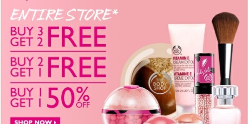 The Body Shop: $10 Off a $20 Purchase Coupon (Valid In-Store & Online, 6/15-6/17)