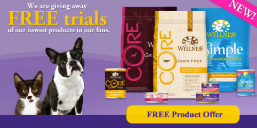 *HOT* Free Wellness Pet Food Products (Facebook)