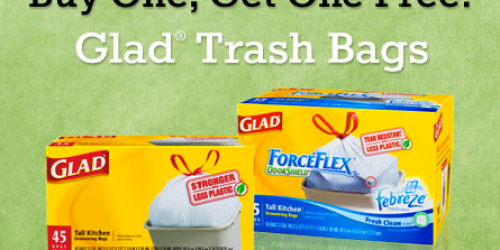 Buy 1 Get 1 FREE Glad Trash Bags (+ FREE Coca-Cola 2 Liter!) at Just Save & Lowes Food Stores
