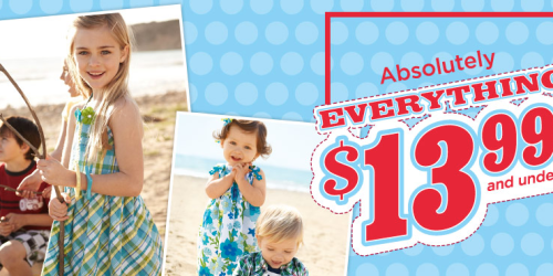 Gymboree: Everything $13.99 and Under Sale