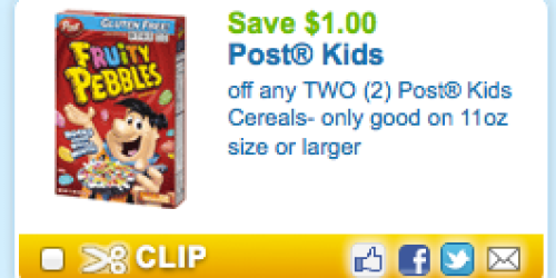 Post Kids Cereal & Old Orchard Juice Coupons