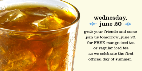 La Madeleine Cafe: Free Iced Tea (6/20)