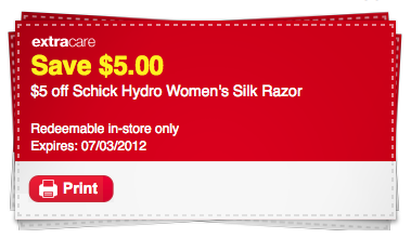 Possible $5/1 Schick Hydro CVS Store Coupon = Better Than Free Schick ...