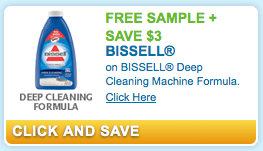 FREE Bissell Deep Cleaning Formula Sample &amp; $3 Off Coupon (By Mail)