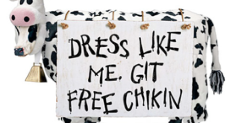 Chick-fil-A Cow Appreciation Day: Dress Up in Cow Attire = FREE Meal or Entree (July 13th)