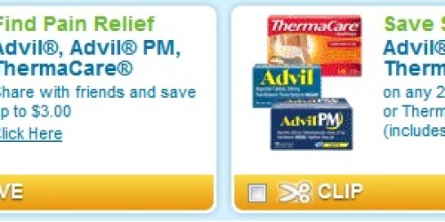 New Advil/ThermaCare Products Coupons = Better Than FREE 4ct Advil at Walmart