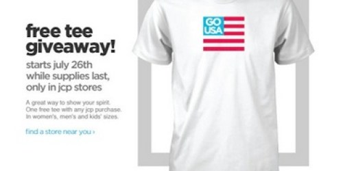 JCPenney: FREE Go USA T-Shirt With Purchase (Starting 7/26)