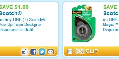 New High Value Scotch Tape Coupons