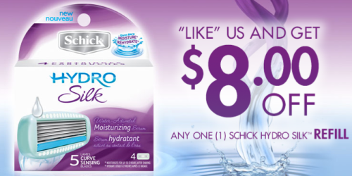 *HOT* High Value $8/1 Schick Hydro Silk Refill Coupon (Facebook)