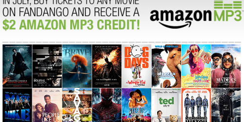 Fandango.com: FREE $2 MP3 Credit with Ticket Purchase (Plus, 2-for-1 Tickets Today Only!)