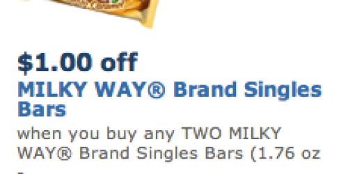 New $1/2 Milky Way Coupon = 2 FREE Candy Bars at Rite Aid (Starting 7/15)