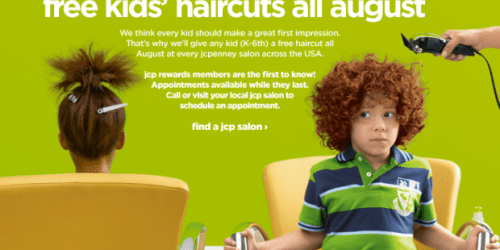 JCPenney Salon: *HOT* FREE Kids’ Hair Cuts for the Month of August (Grades K-6th)