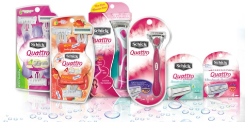 New $2/1 Schick Quattro for Women Coupon (Or $3/1 When You Share with Facebook Friends)