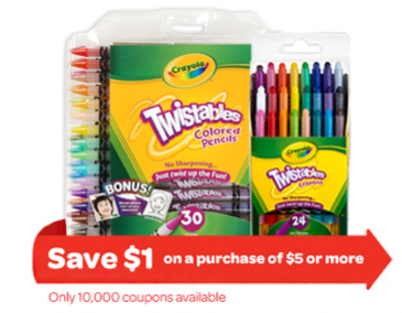 Rare $1 Off $5 Select Crayola Products Coupon (1st 10,000!) + 25 ...