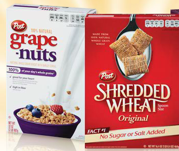 High Value $1/1 Post Shredded Wheat or Grape Nuts Cereal Coupon ...