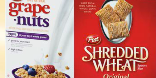 High Value $1/1 Post Shredded Wheat or Grape Nuts Cereal Coupon (Another New Link!)