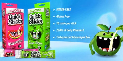 FREE Quick Stick Sample Kit (Includes 2 Glucose Stick Samples, Wrist Band, & Booklet)