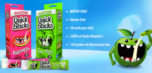 FREE Quick Stick Sample Kit (Includes 2 Glucose Stick Samples, Wrist ...