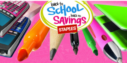 Staples Teacher Rewards: 100% Back in Staples Rewards on 25 Items w/ Extreme Deals Purchase