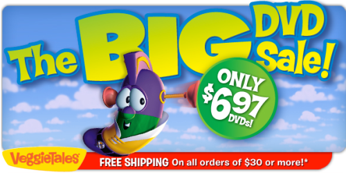 Veggie Tales Store: The BIG DVD Sale = Five DVD’s Only $5.23 Each Shipped (Reg. $14.99!)