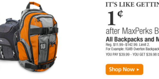 OfficeMax.com: Backpacks and Messenger Bags Only 1¢ After MaxPerks Rewards (+ More Deals!)
