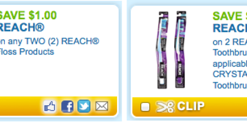 New $1/2 Reach Floss Coupon = Only $0.47 at Walmart & Target (+ More New Coupons)