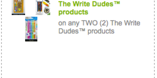 Rare $1/2 The Write Dudes Printable Coupon = Great School Supply Deals at Walmart & Target