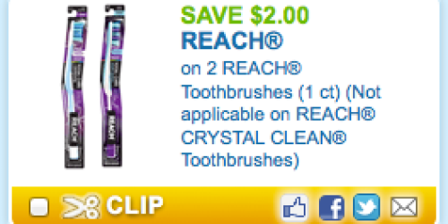 Rite Aid: 2 Free Reach Toothbrushes
