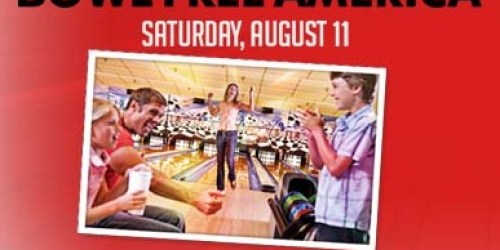 National Bowling Day: FREE Game of Bowling (Valid 8/11)