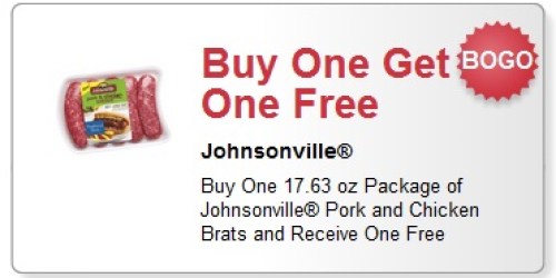 Meijer: Buy 1 Get 1 FREE Johnsonville Pork and Chicken Brats Coupon (Facebook)