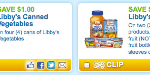 Coupons.com: Rare Libby’s Fruit & Veggie Coupons (Available Again!)