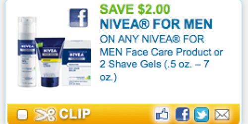 New $2/1 NIVEA for Men Face Care Product Coupon = Great Deal at CVS (Starting 8/19)