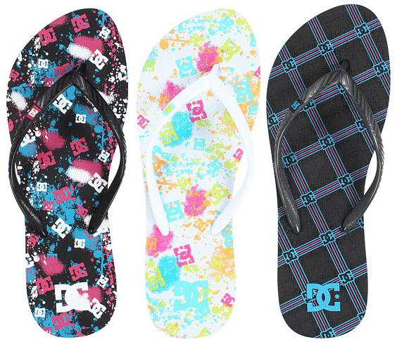 dc flip flops womens