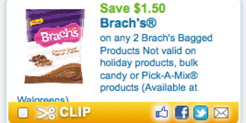 Rare $1.50/2 Brach’s Candy Coupon (Back Again!) = Only $0.53 Per Bag at Walmart