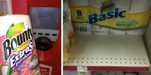 CVS: Possible Clearance on Bounty Paper Towels