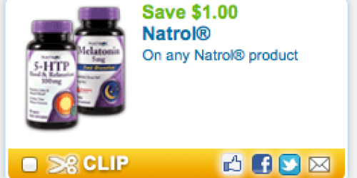 New $1/1 ANY Natrol Product Coupon = Only $2.49 Each at Rite Aid (Through 8/18)