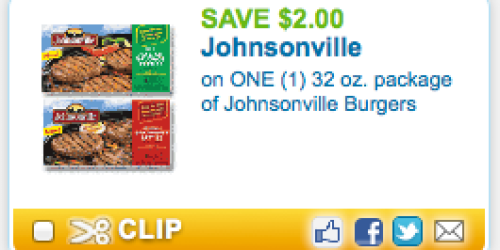 High Value $2/1 Johnsonville Burgers Coupon = Only $3.98 Each at Walmart