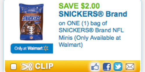 *HOT* Coupons.com: $2/1 Snickers AND $1/1 Mott’s Coupons Reset = Great Deal at Walmart