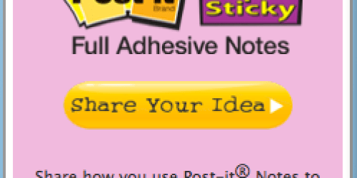 FREE Sample of Post-It Super Sticky Full Adhesive Notes (1st 10,000!)