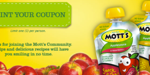 $1/1 4-Pack Mott’s Snack & Go Applesauce Pouches Coupon (New Link!) = Lots of Great In-Store Deals