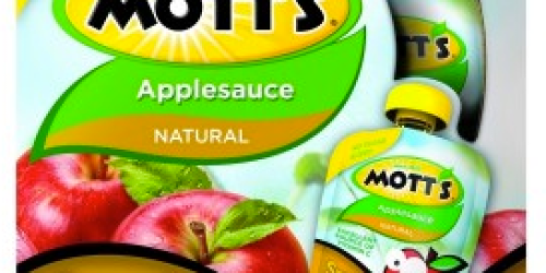 *HOT* Buy 1 Get Free Mott’s Snack & Go! Applesauce Pouches Coupon + Store Deals