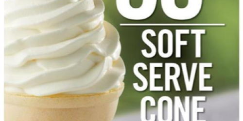 Burger King: $0.50 Soft Serve Cones