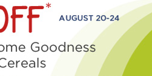 Rite Aid: $1/1 Wholesome Goodness Cereal & Granola Bar Coupons – 1st 10,000 (Facebook)