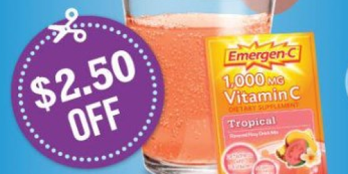 High Value $2.50/1 Emergen-C Coupon (Facebook) = Only $0.79 Each at Walmart