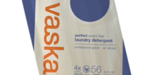 FREE Vaska Scent-Free Laundry Detergent Sample